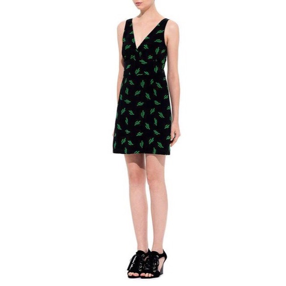 American Retro Silk Oscar Tank Cactus Dress - Picture 2 of 4
